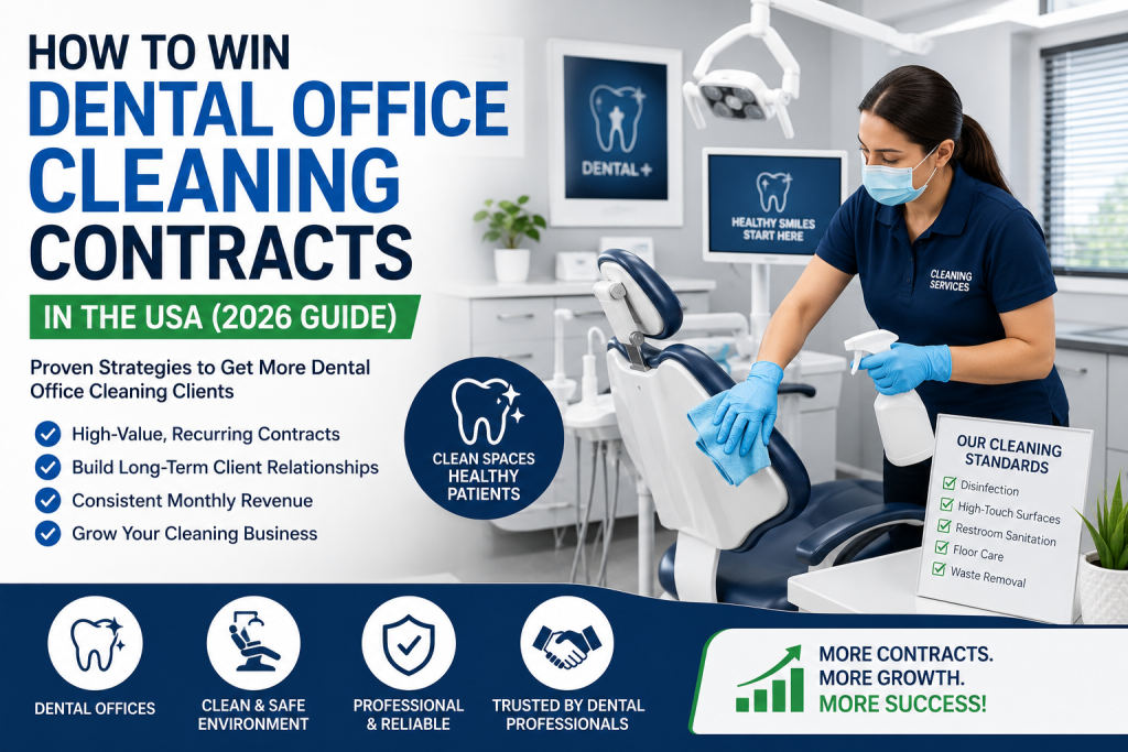 How to Win Dental Office Cleaning Contracts in the USA (2026 Guide)