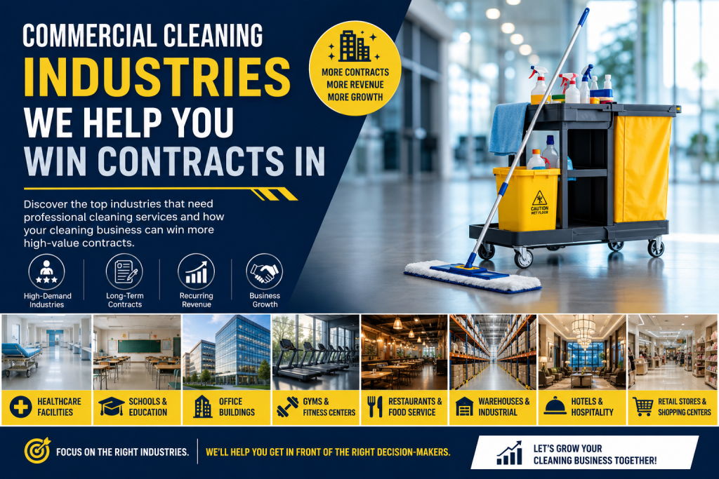 Commercial Cleaning Industries We Help You Win Contracts In (2026 Guide)