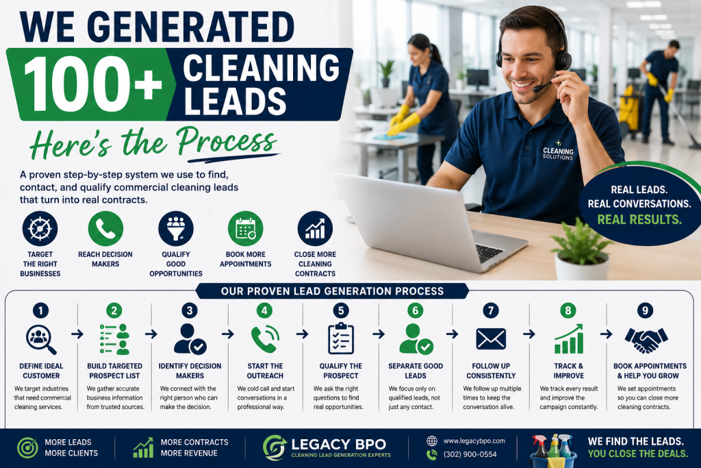 We Generated 100+ Cleaning Leads — Here’s the Process