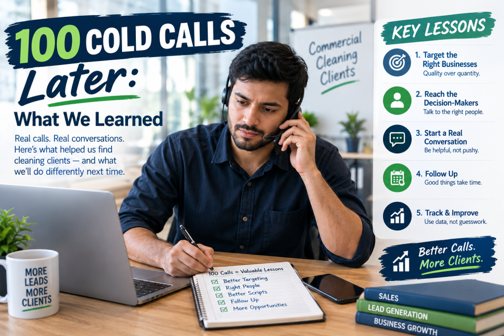100 Cold Calls Later: What We Learned About Getting Cleaning Clients